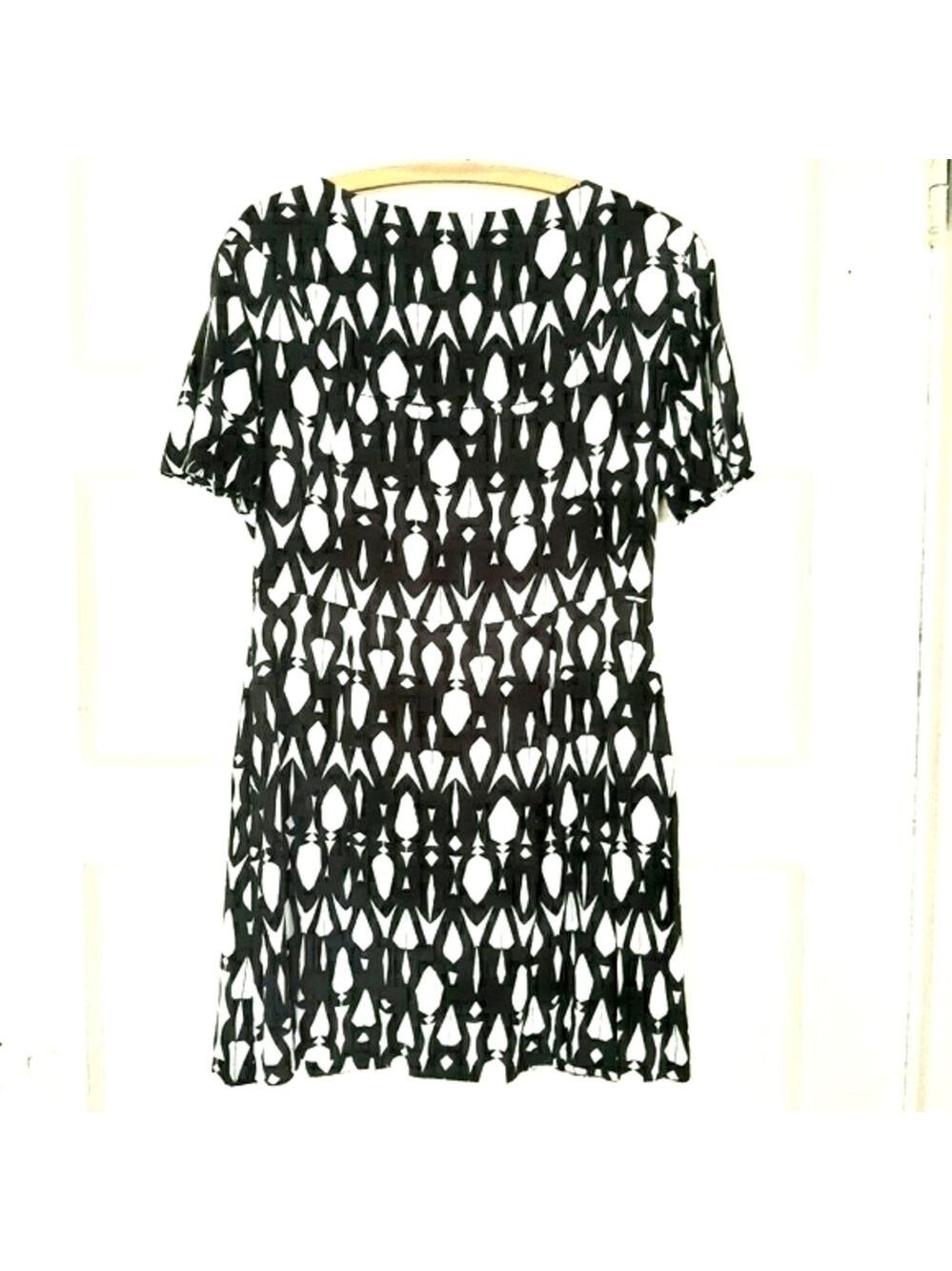 Osklen Designer Mod Geo Print Button Front Dress - Picture 3 of 15